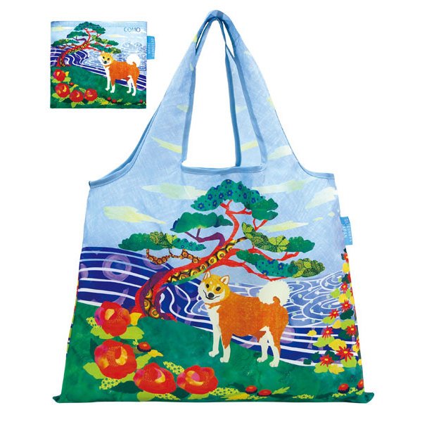 エコバッグ 2way Shopping Bag Japanese dog デザイナーズ （ ショッピングバッグ 買い物バッグ マイバッグ エコバック ）