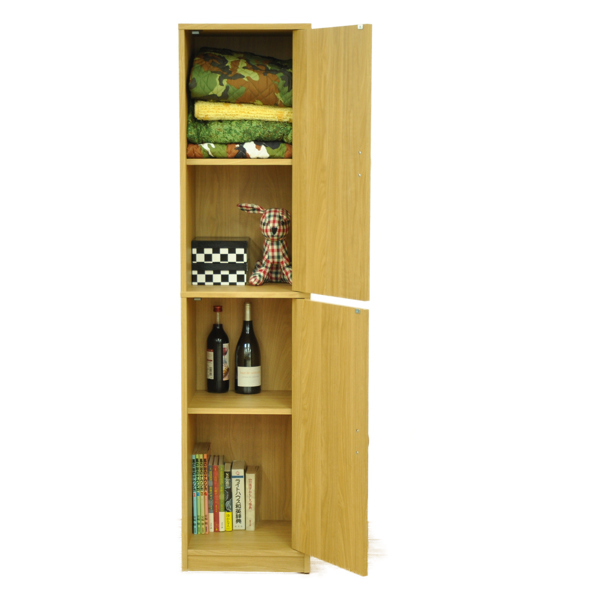 収納ボックス 扉付きストッカー ハイタイプ 2枚扉 幅39.5cm （ ラック