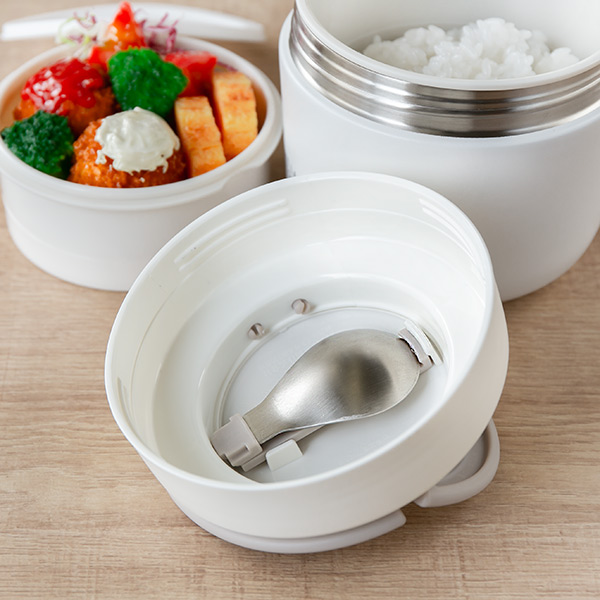 弁当箱 保温弁当箱 スプーン付 ホームレーベル どんぶりランチジャー 600ml （ お弁当箱 保温 保冷 レンジ対応 丼 どんぶり ） | ブランド登録なし | 14