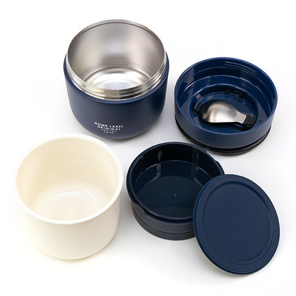 弁当箱 保温弁当箱 スプーン付 ホームレーベル どんぶりランチジャー 600ml （ お弁当箱 保温 保冷 レンジ対応 丼 どんぶり ） | ブランド登録なし | 17