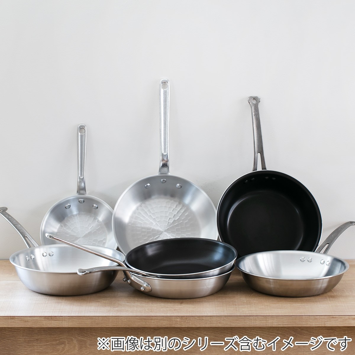 打出フライパン 24cm ガス火専用 アルミ製 中尾アルミ （ ガス火対応