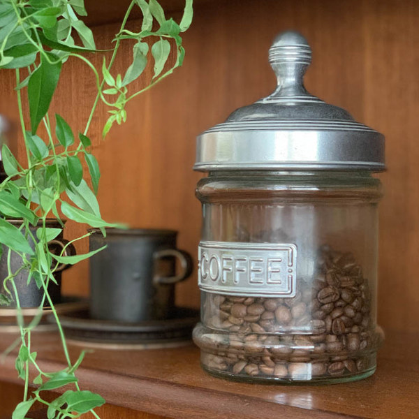 ダルトン　DULTON　ガラスキャニスター　スタンド　キャニスターセット 保存容器 ネームプレート付き ガラス製 800ml ダルトン DULTON グラス