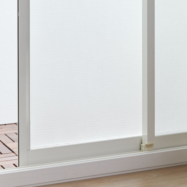 断熱シート すりガラス対応 格子柄 90×180cm バイオマドピタシート