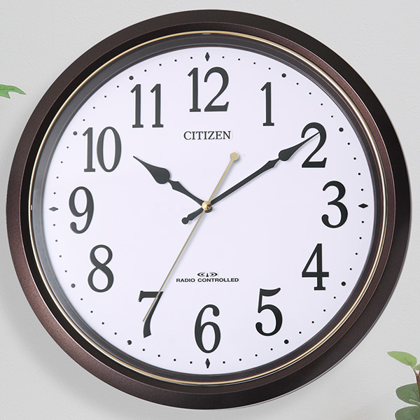 掛け時計 電波時計 シチズン CITIZEN 電池交換お知らせ機能付き
