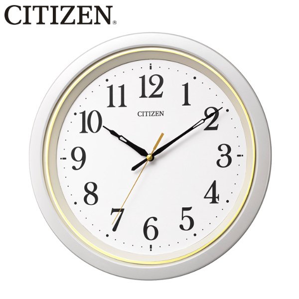 掛け時計 電波時計 シチズン CITIZEN スタンダードデザイン （ 壁掛け