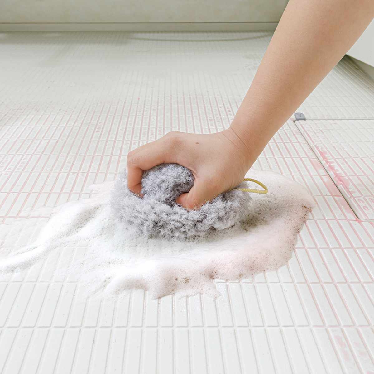 THANKO バス床スポンジ びっくりフレッシュ 抗菌 （ お風呂 掃除