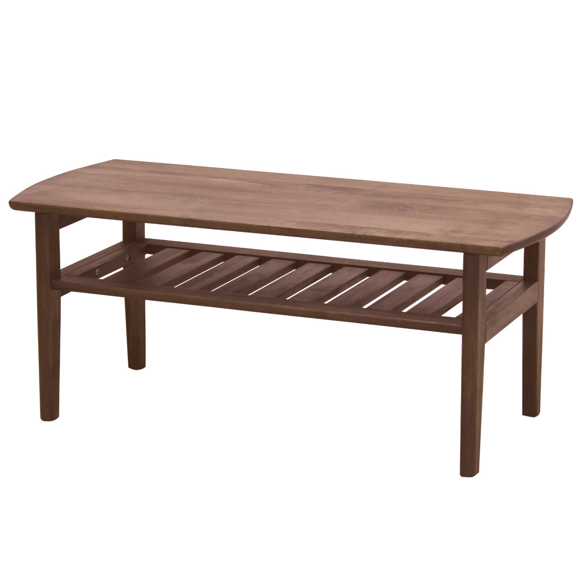 センターテーブル 幅102cm 棚付き 木製 （ 開梱設置 テーブル ロー