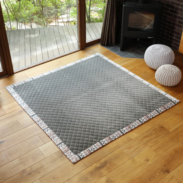 HAGiHARA（萩原） ラグ ホットカーペット対応ラグ 200×240cm アルミ