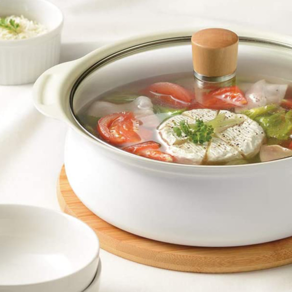 和平フレイズ 卓上鍋 24cm IH対応 セラミック加工 ころんぽっと 土鍋風