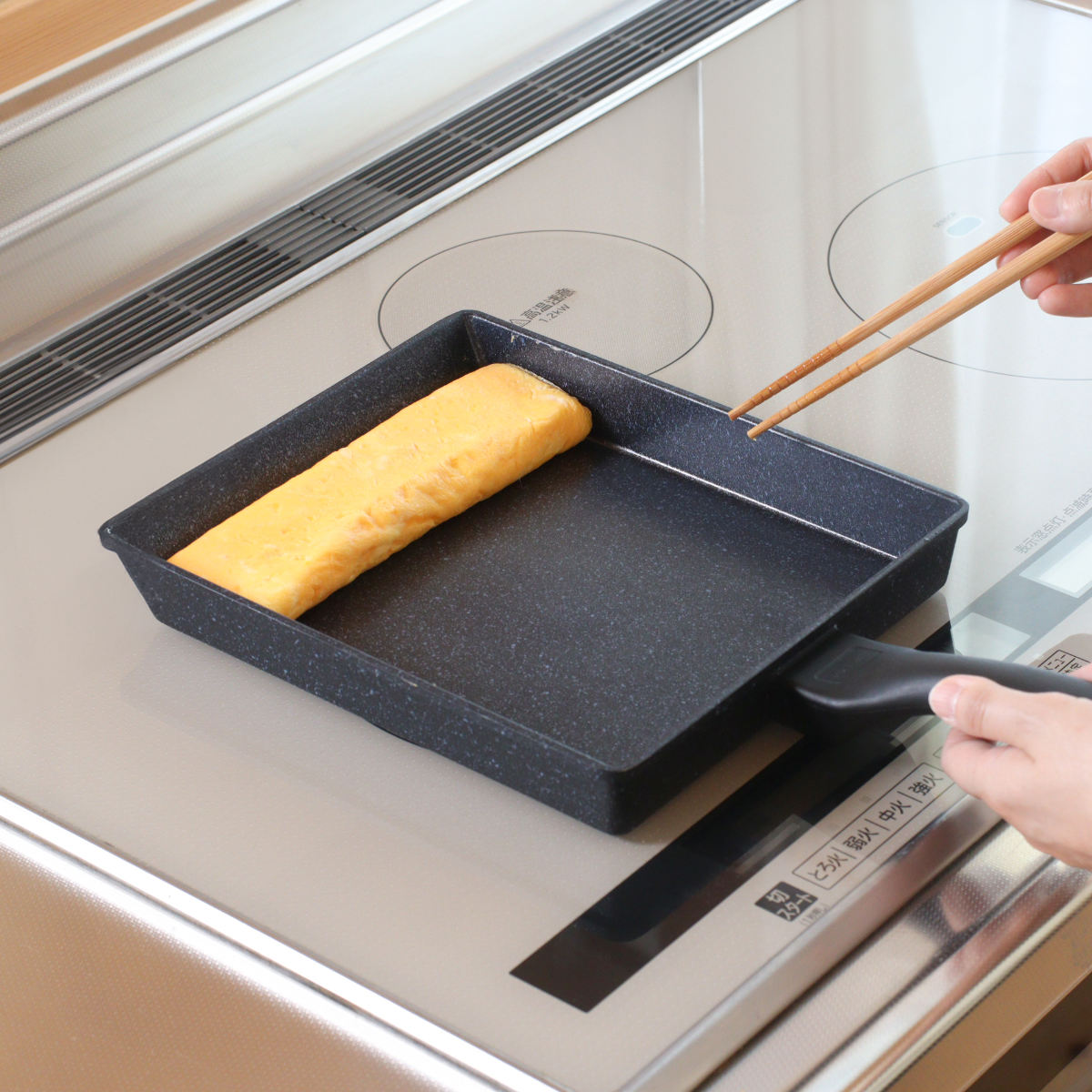 和平フレイズ 四角いフライパン 20×24cm IH対応 ランチーニ 底広 角型