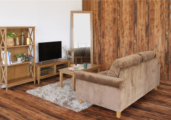 ソファ 幅170cm 2人掛け コンセント付き USBポート 充電 木製