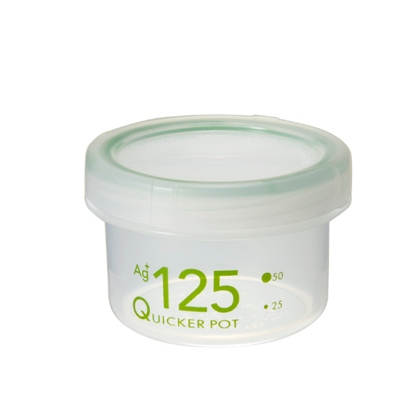 保存容器 6個セット 125ml 浅型 抗菌 クイッカーポット （ 密封 密閉