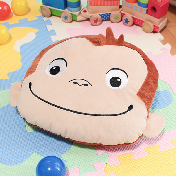 クッション おさるのジョージ フェイスクッション ぬいぐるみ