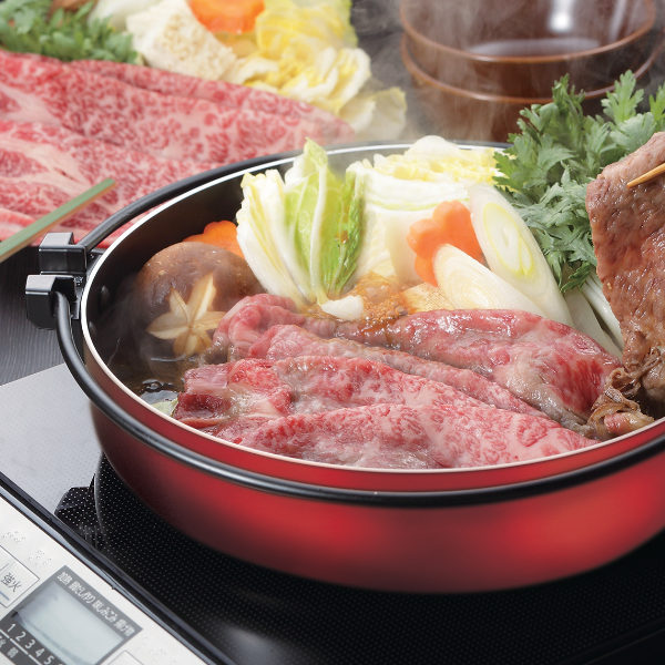 パール金属 すき焼き鍋 26cm IH対応 ガラス蓋付 味楽庵 ふっ素加工