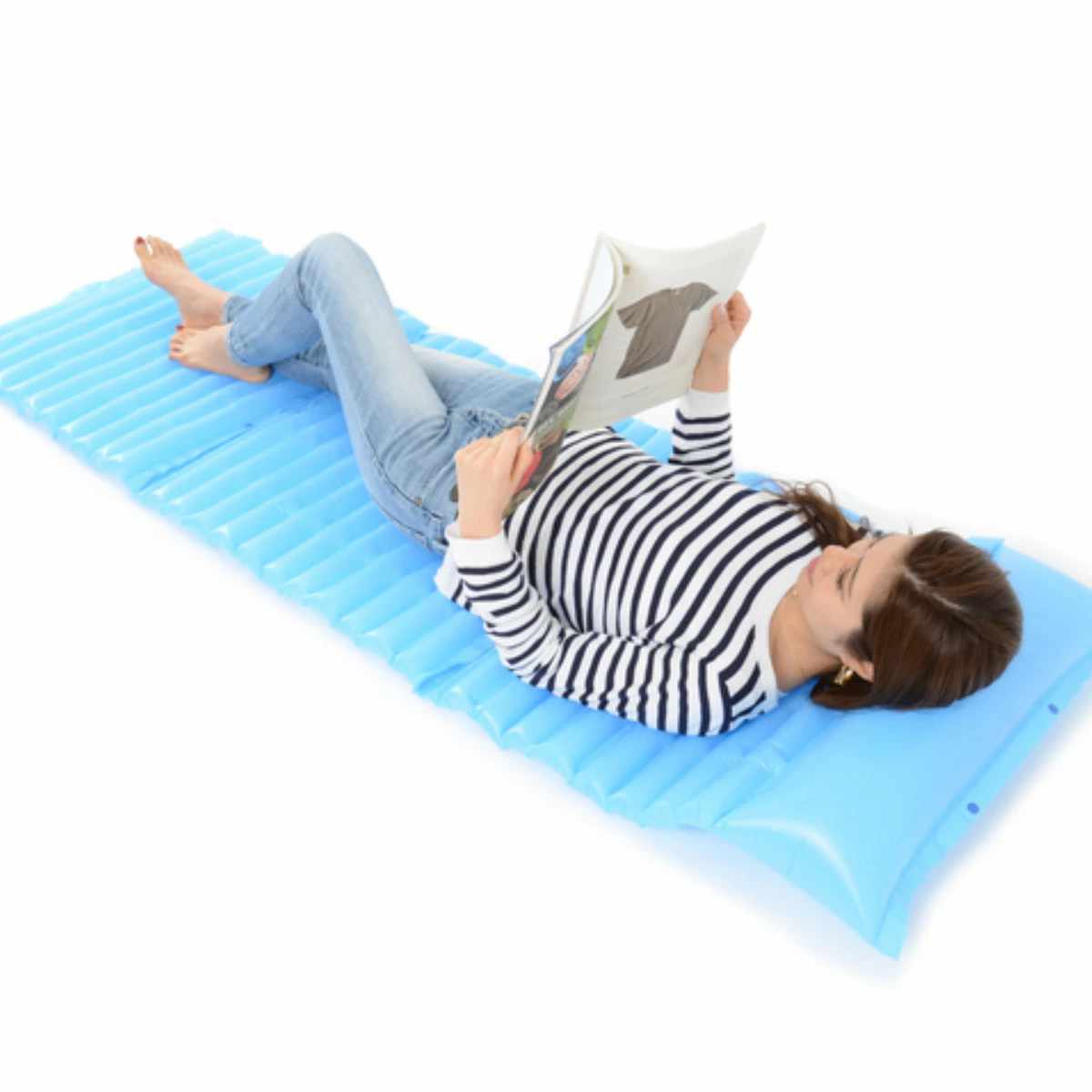 専用　フィーヌエアーマット Mサイズ 60×100cm エアクッション エアざぶとんセット 防災 簡易マット 緊急時 災害時