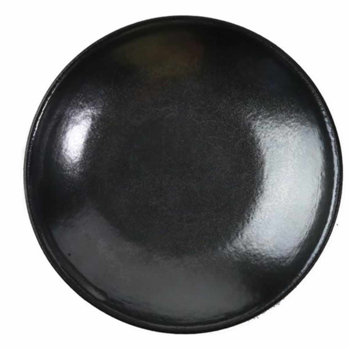 骨董品　信楽焼　黒 ボウル 17cm ディープブレス Deep Breath 皿 食器 洋食器 陶器 信楽焼