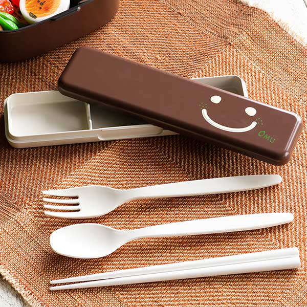HAKOYA トリオセット 箸 スプーン フォーク OBENTO TIME 18cm