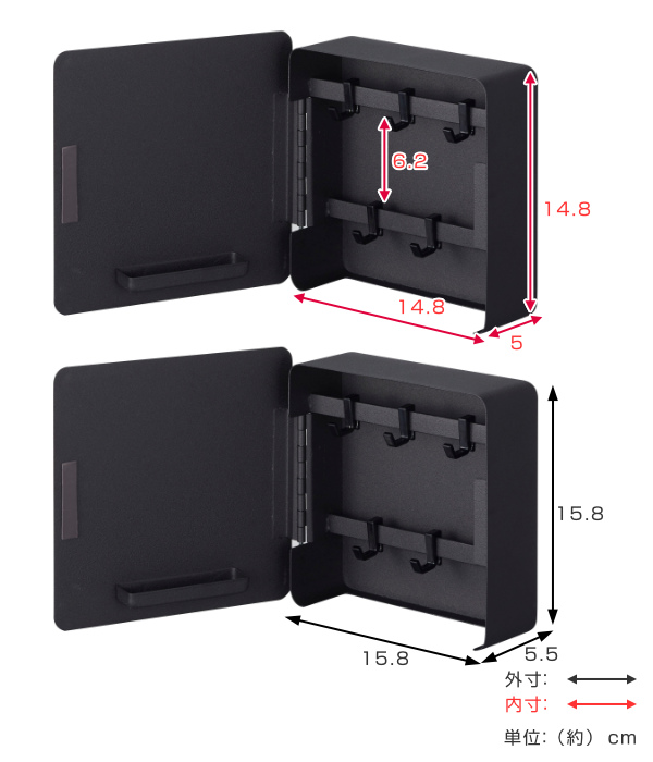 tower 山崎実業 マグネットキーフック2段 タワー （ 4903208047999 鍵