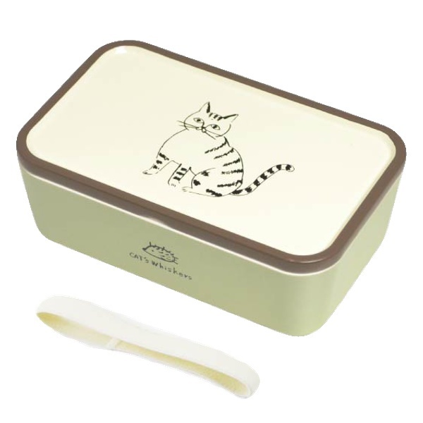 お弁当箱 1段 ネコ CATS Whiskers 600ml ランチボックス （ 食洗機対応