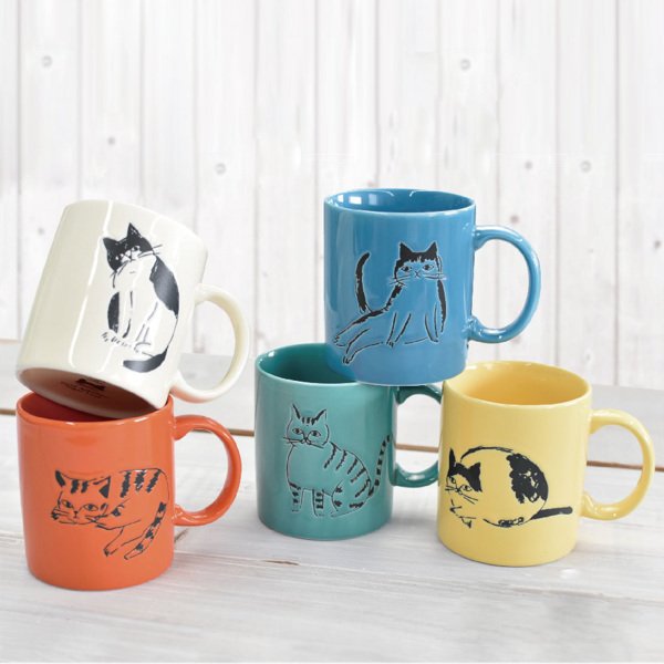 逃猫舎 マグカップ 栗原あり 2個セット 楽天市場】猫 マグカップ つめ