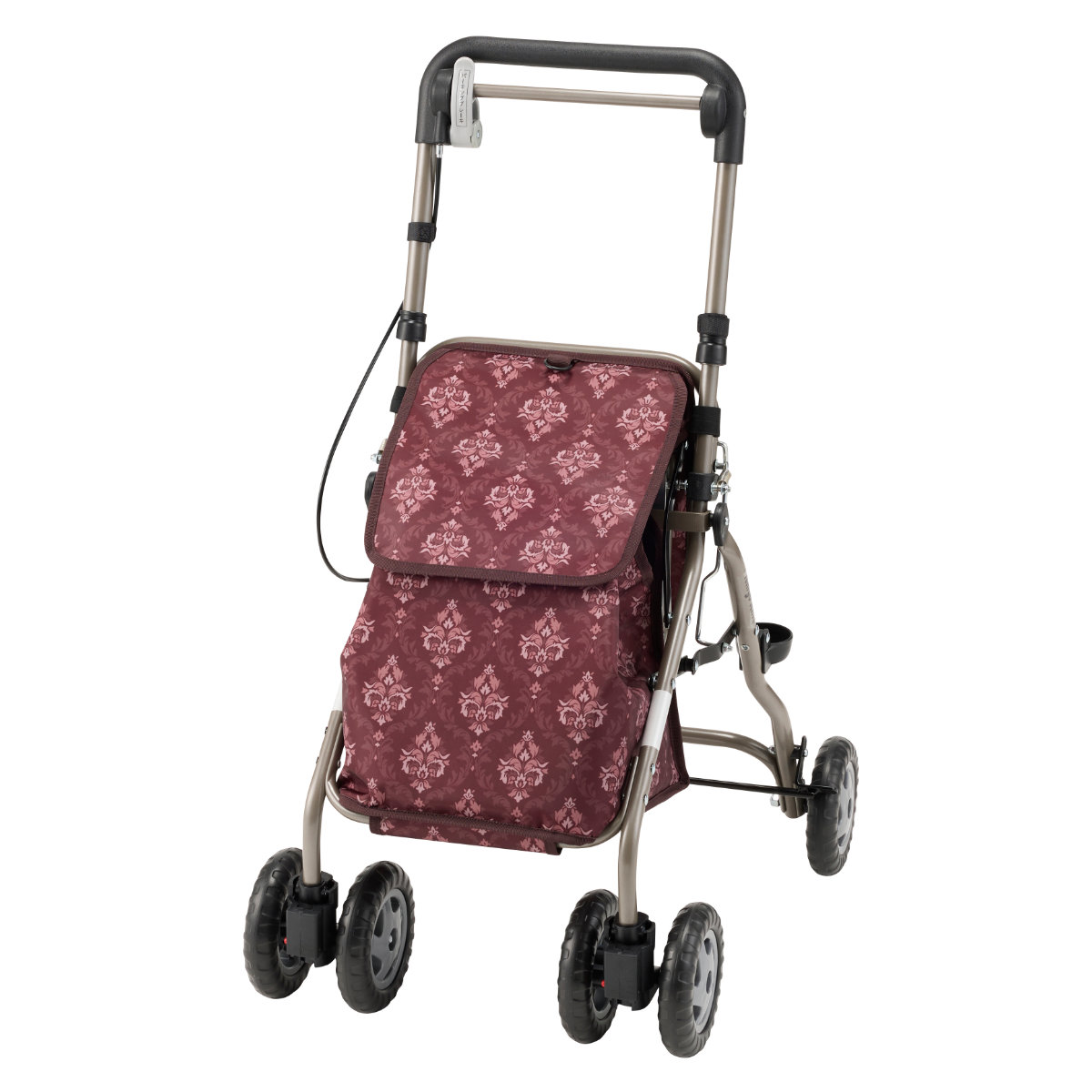 未使用品　マキテック　軽量折りたたみシルバーカー 老人車 マキテック シルバーカー ミドルタイプ ウェルキャリー 高さ調節