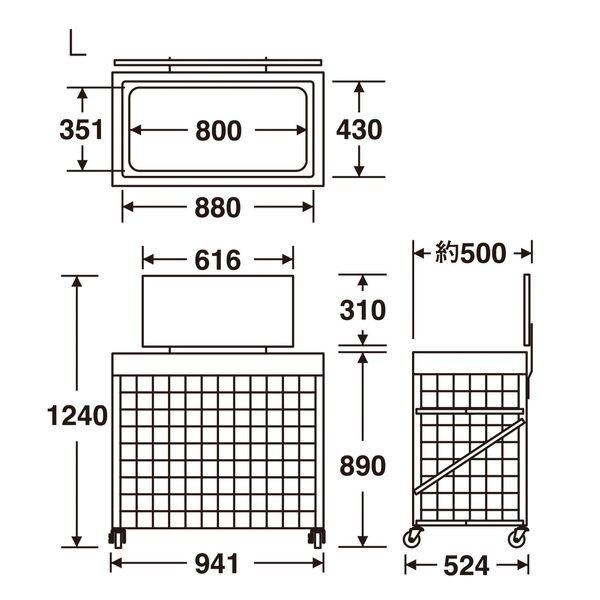 (法人限定) 業務用 資源ゴミ 回収ボックス ...の詳細画像2