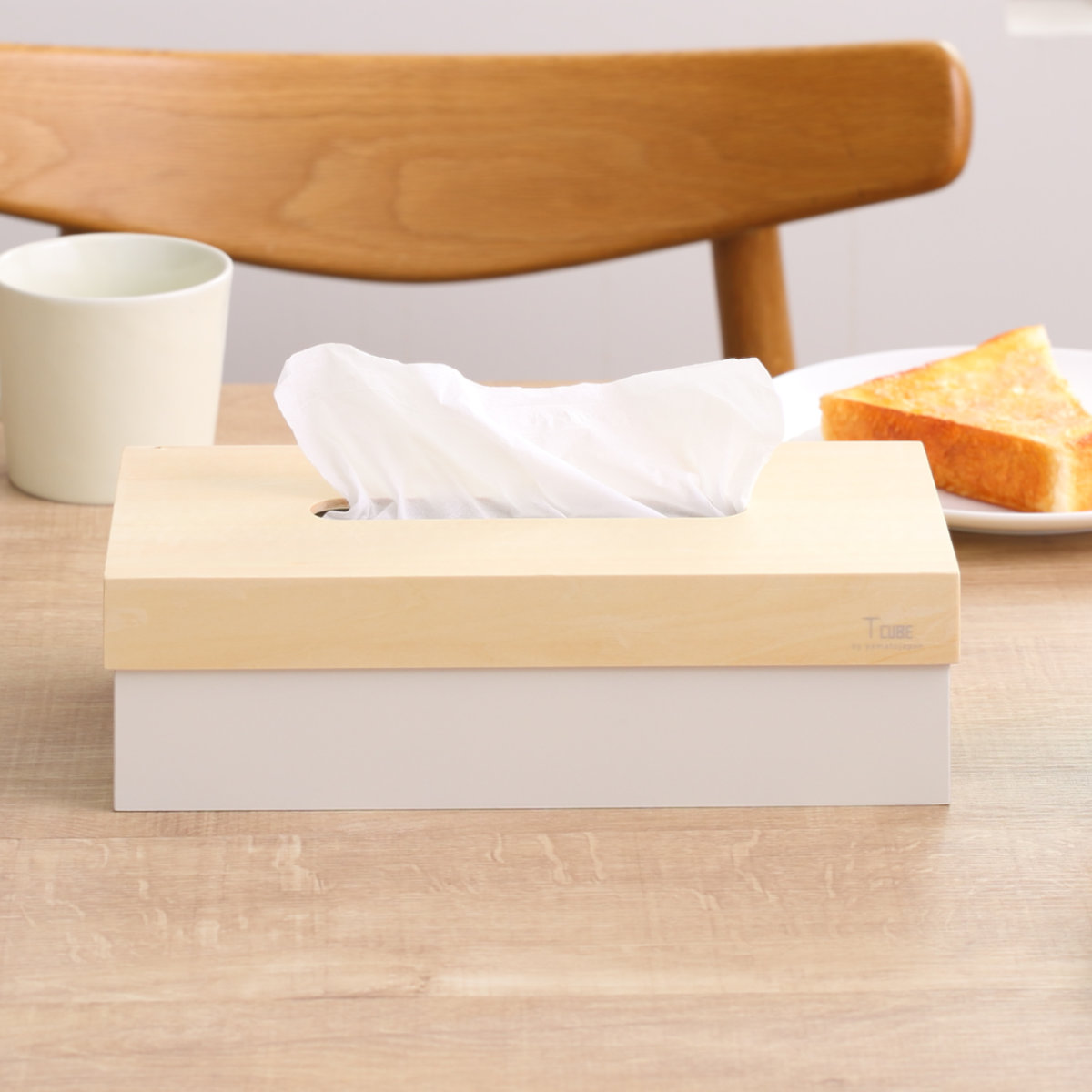 ヤマト工芸 ティッシュケース 木製 T CUBE 北欧 （ ティッシュ ケース