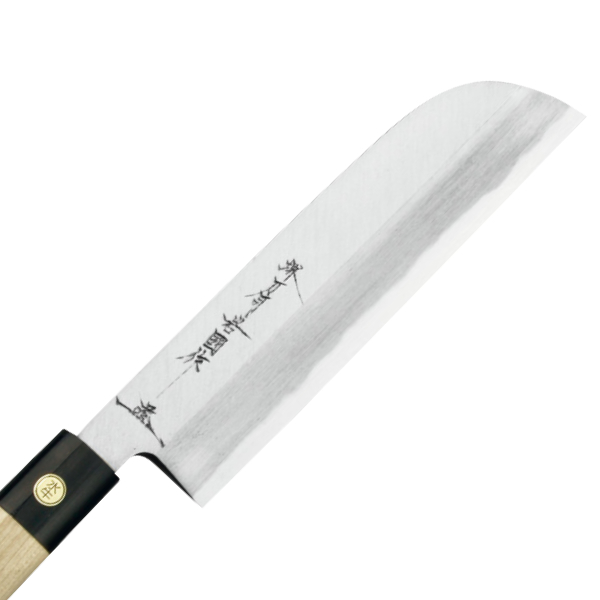 包丁 薄刃 鎌形 岩国作 刃渡り 150mm 堺刀司 （ 鎌形包丁 鎌形薄刃包丁 薄刃包丁 キッチンナイフ 日本製 ）の画像