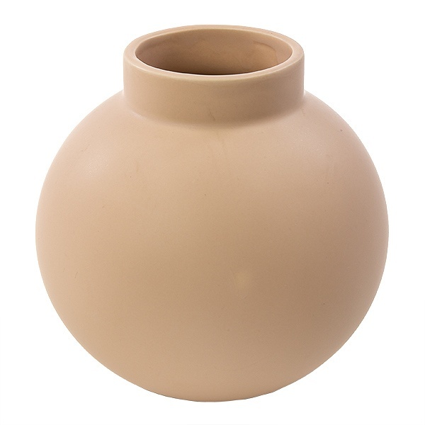 花瓶 陶器 フラワーベース ショート ASH 直径16×高さ15.5cm