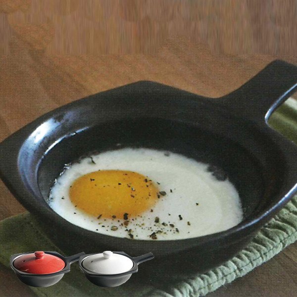 目玉焼き鍋 耐熱目玉焼 万古焼 直火 オーブン レンジ （ ガス火対応