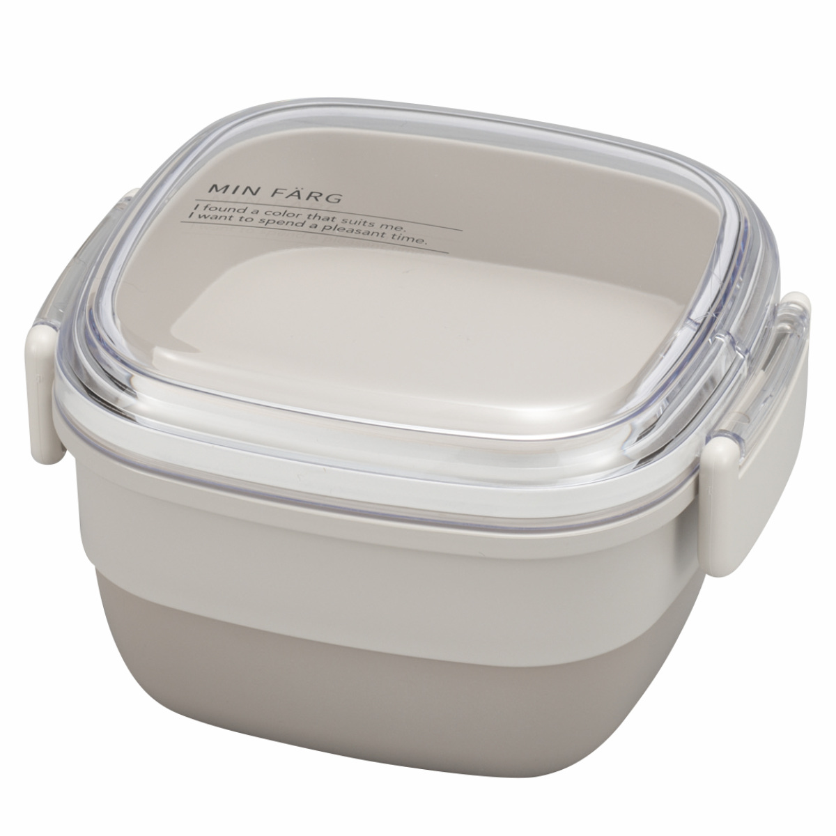 宮本産業 お弁当箱 抗菌 2段 2点ロック MIN FARG スクウェアランチ