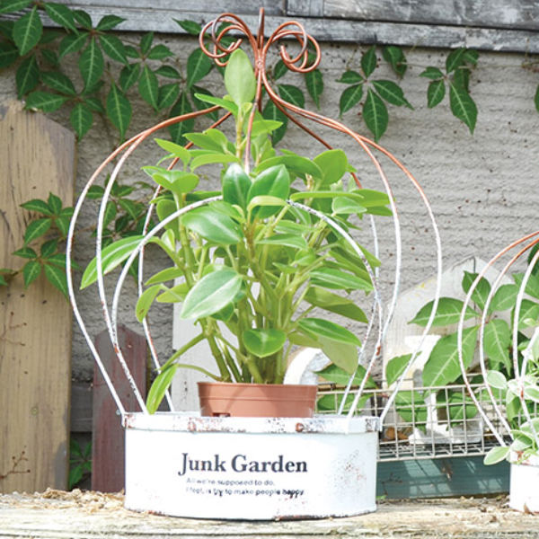 プランター ワイヤープランター 王冠型 クラウンプランター Lサイズ 幅