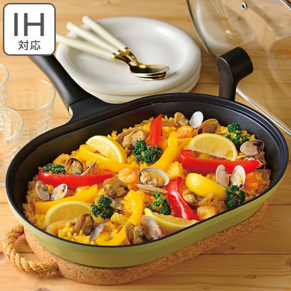 和平フレイズ フライパン パスタパン 22×32cm IH対応 じたパン 丸ごと