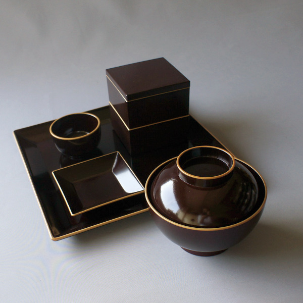 角盛皿 26cm 溜渕金 抗菌 皿 食器 和食器 正月 おせち プラスチック