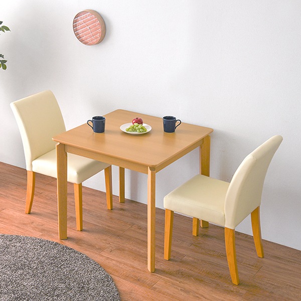 ダイニングセット 3点セット 幅75cm ナチュラル テーブル チェア2脚