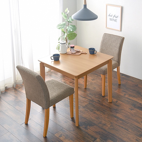 ダイニングセット 3点セット 幅75cm ナチュラル テーブル チェア2脚