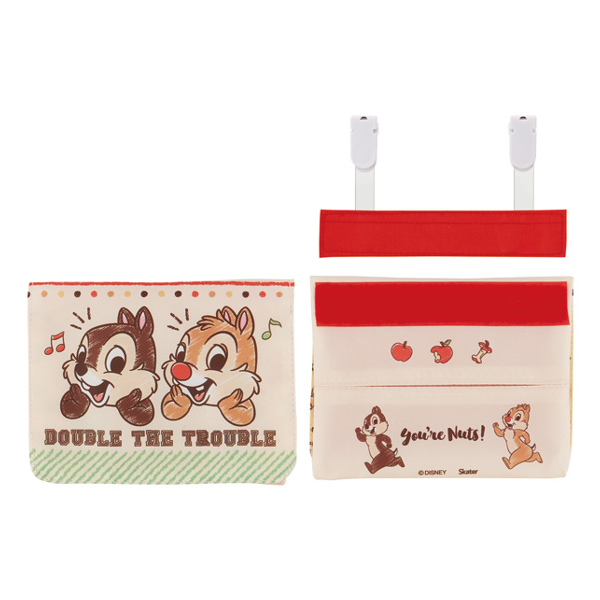 おでかけポケット チップ＆デール 付けポケット 移動ポケット