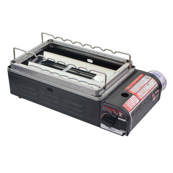 ニチネン アウトドア ガスコンロ カセットコンロ 焼きまへんか2 網焼き