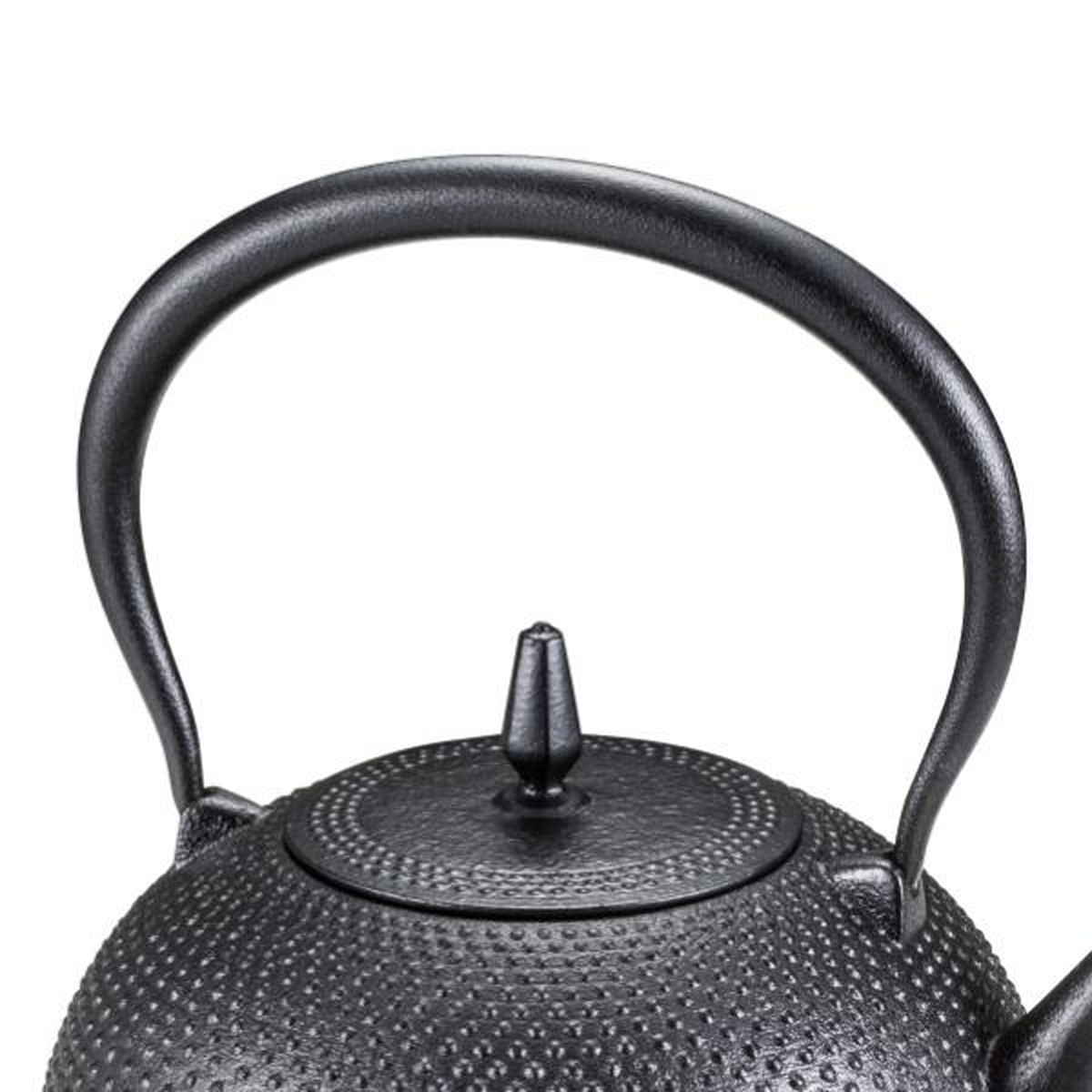 池永鉄工 鉄瓶 1.2L IH対応 梔子あられ文様 小 南部鉄器 日本製