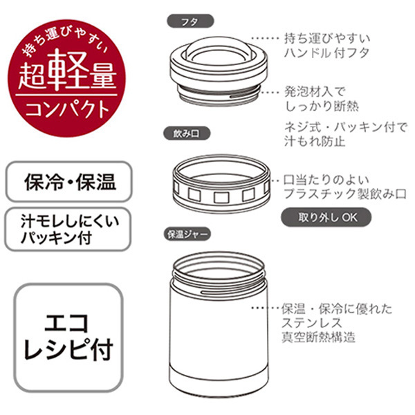 弁当箱 保温弁当箱 スープジャー デリカポット ハローキティ ドット