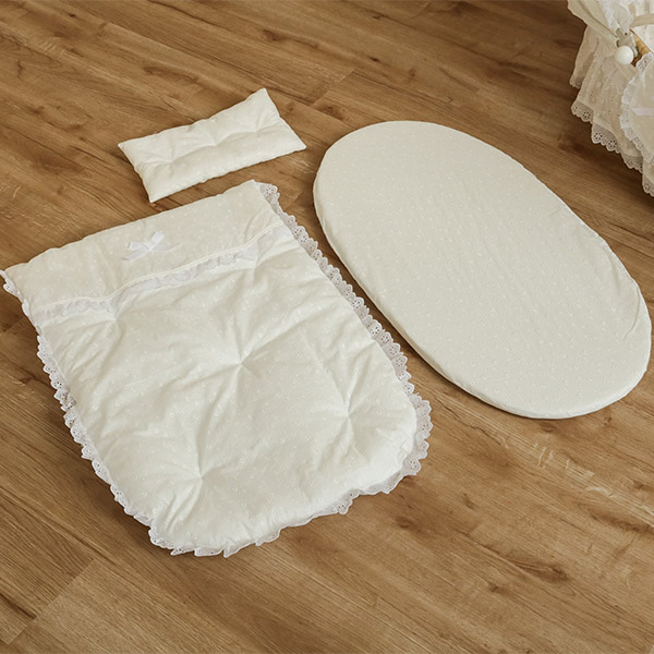 クーハン 布団セット ベビー かご 編み込み （ ゆりかご メイズ