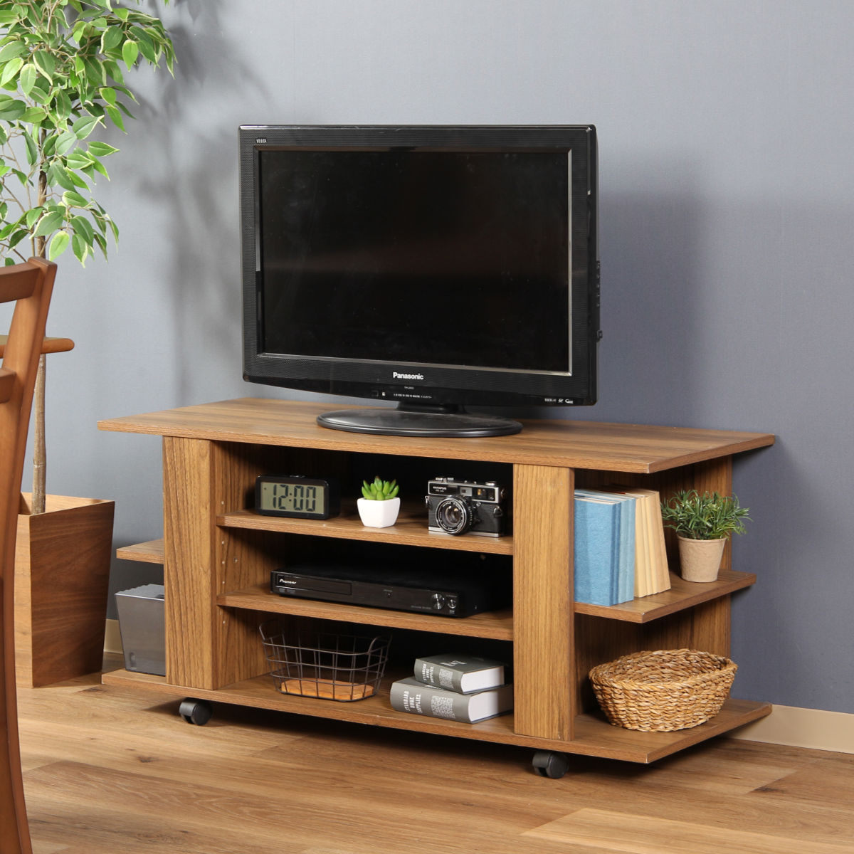 不二貿易（Fuji Boeki） テレビ台 幅100cm ローボード 木目調 オープン