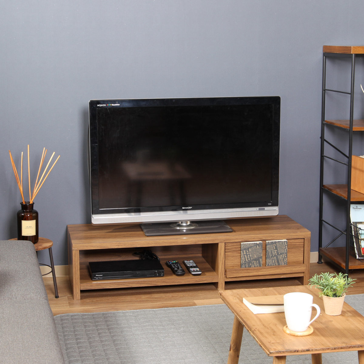 不二貿易（Fuji Boeki） テレビ台 幅120cm ローボード 木目調 シンプル