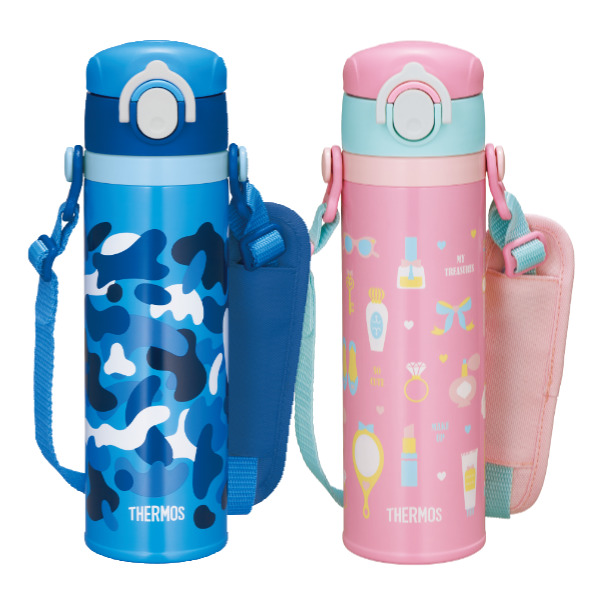 THERMOS（サーモス） 水筒 500ml 真空断熱 ワンタッチ ステンレス 直