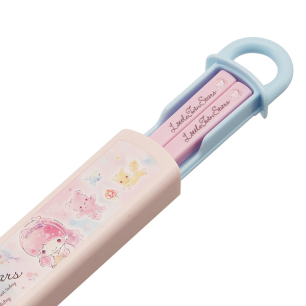 箸＆箸箱セット 抗菌 スライド式 箸 箸箱 リトルツインスターズ 16.5cm