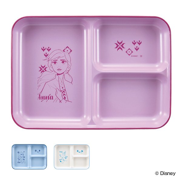 ランチプレート 21cm アナと雪の女王2 長角皿 子供用食器 プラスチック