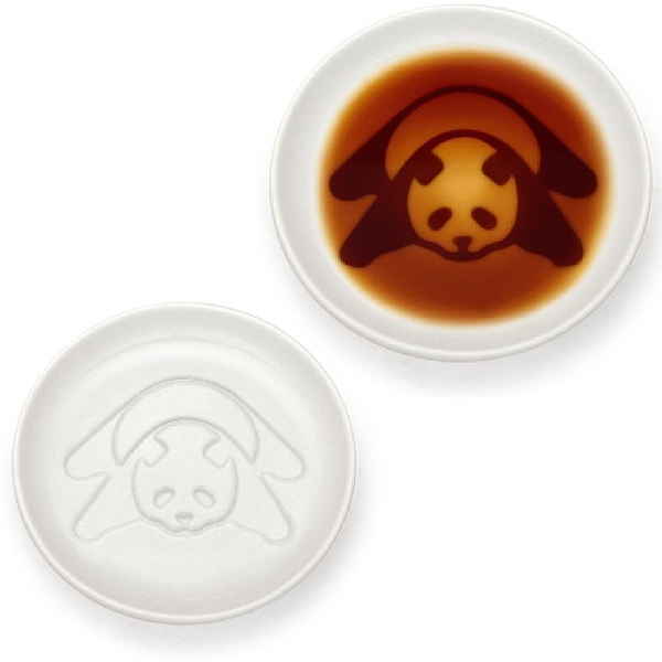 醤油皿 9cm パンダ 皿 食器 和食器 磁器 （ 電子レンジ対応 食洗機対応