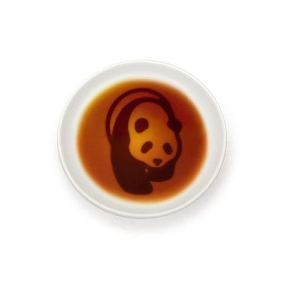 うつわやみたす パンダ皿 パンダ醬油皿(アッパー) 薬味皿・豆皿 丸山陶房（桑原純) パンダ