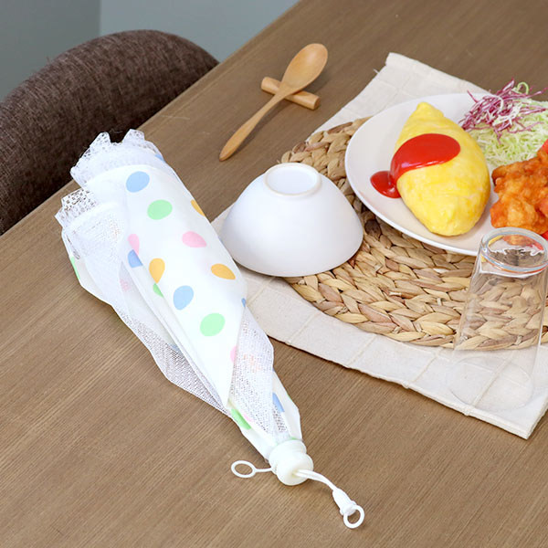食卓カバー フードカバー 洗える マールカラフル コンビ 43 （ 蝿帳