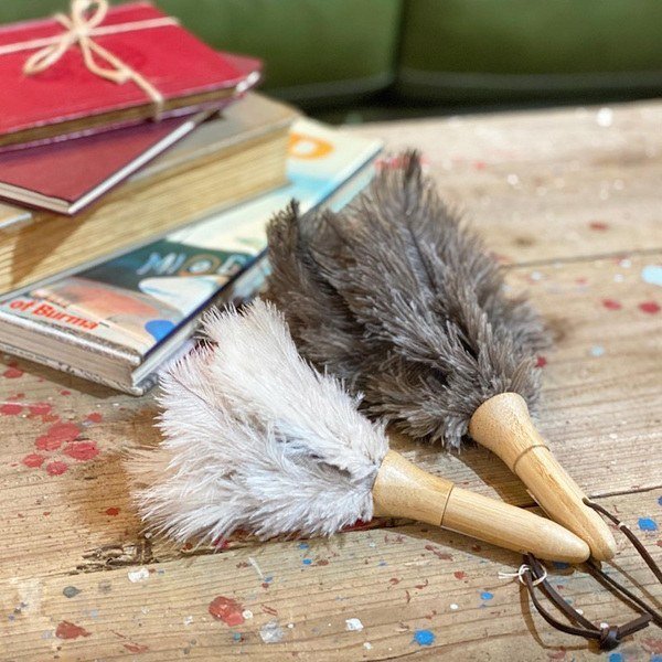 はたき フェザー ダスター ほこり取り ダルトン DULTON 掃除 埃 植物 （ そうじ ハタキ モップ ハンディ ほこりとり 静電気 観葉植物 ダチョウ 羽 おしゃれ ）